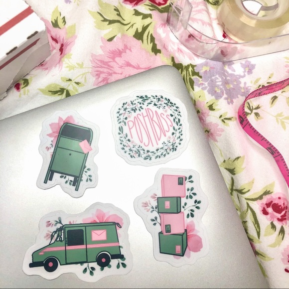 Posh Boss Floral Sticker Sheet - Picture 3 of 3